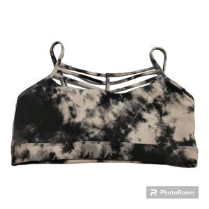 Betsey Johnson Performance Women's Black and White Sports Bra Size Small